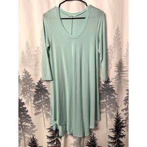 3/4 Sleeve Baby Blue Dress 👗